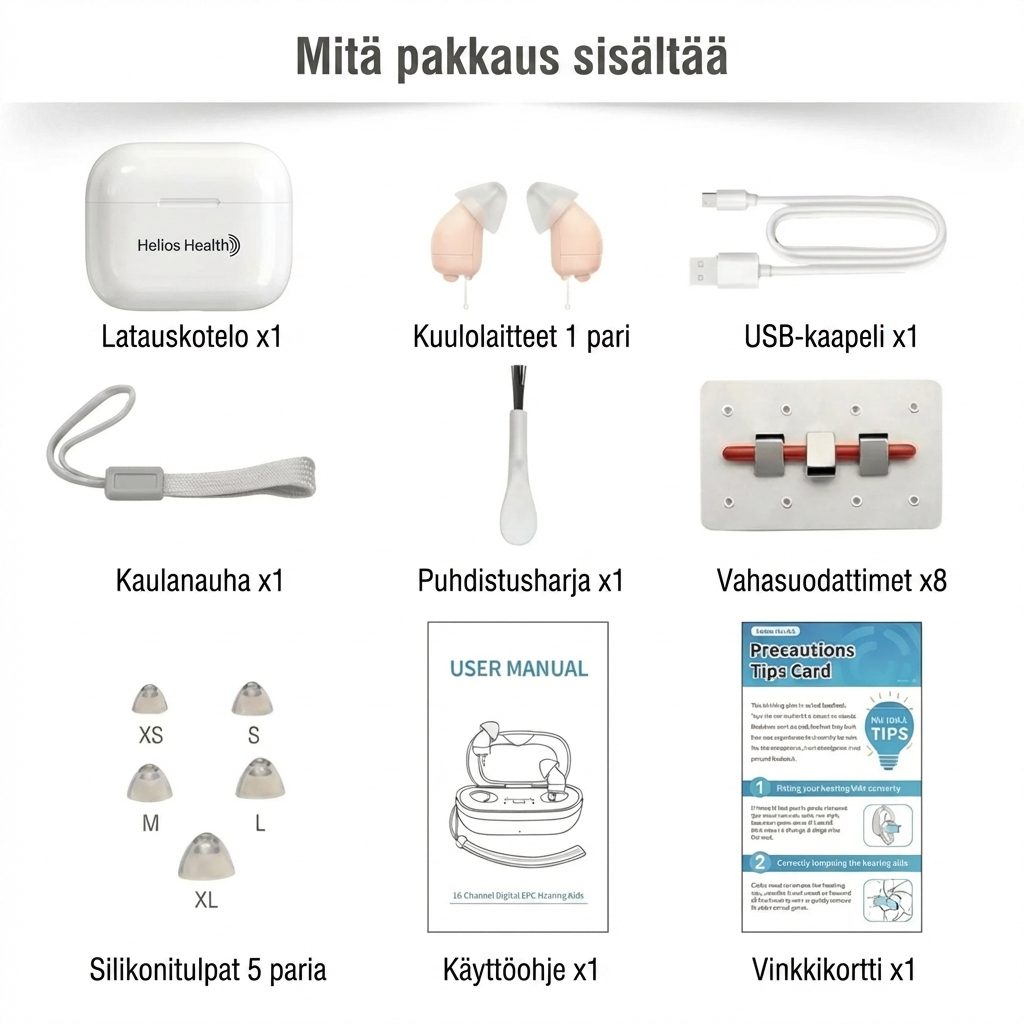 HeliosHear™ - Mukavuus Kuulolaitteet